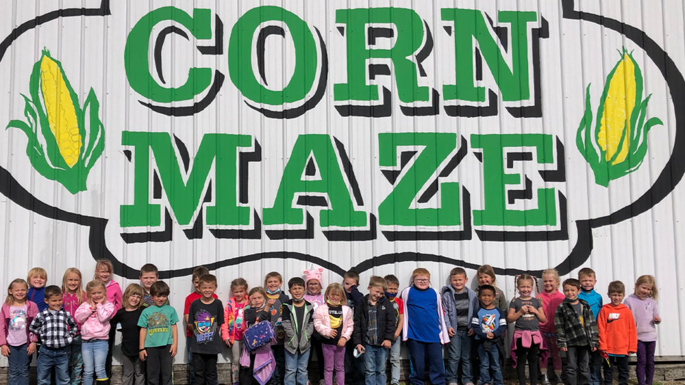 Kindergarten Visit Corn Maze