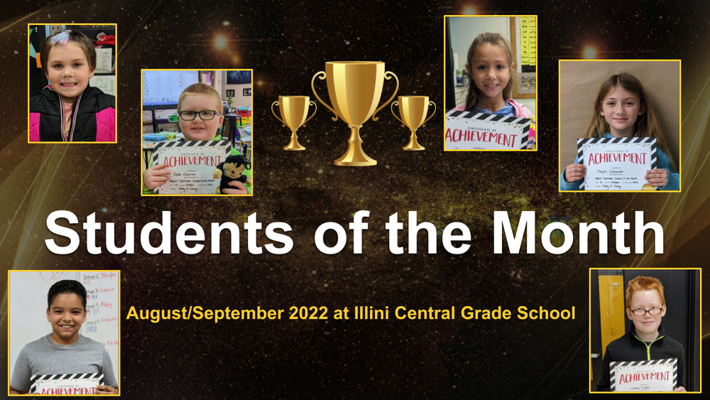 August/September Students of the Month Selected for ICGS