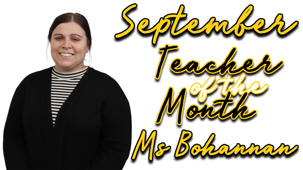 September Teacher/Staff Member of the Month