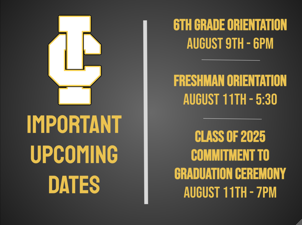 Upcoming Dates
